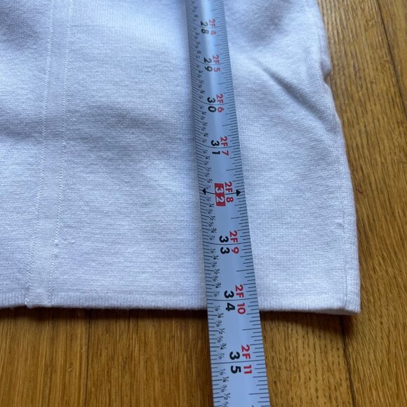 Milly New York Size S White Crochet Trim Sleeveless Knit Bodycon Peplum Dress - Picture 9 of 16